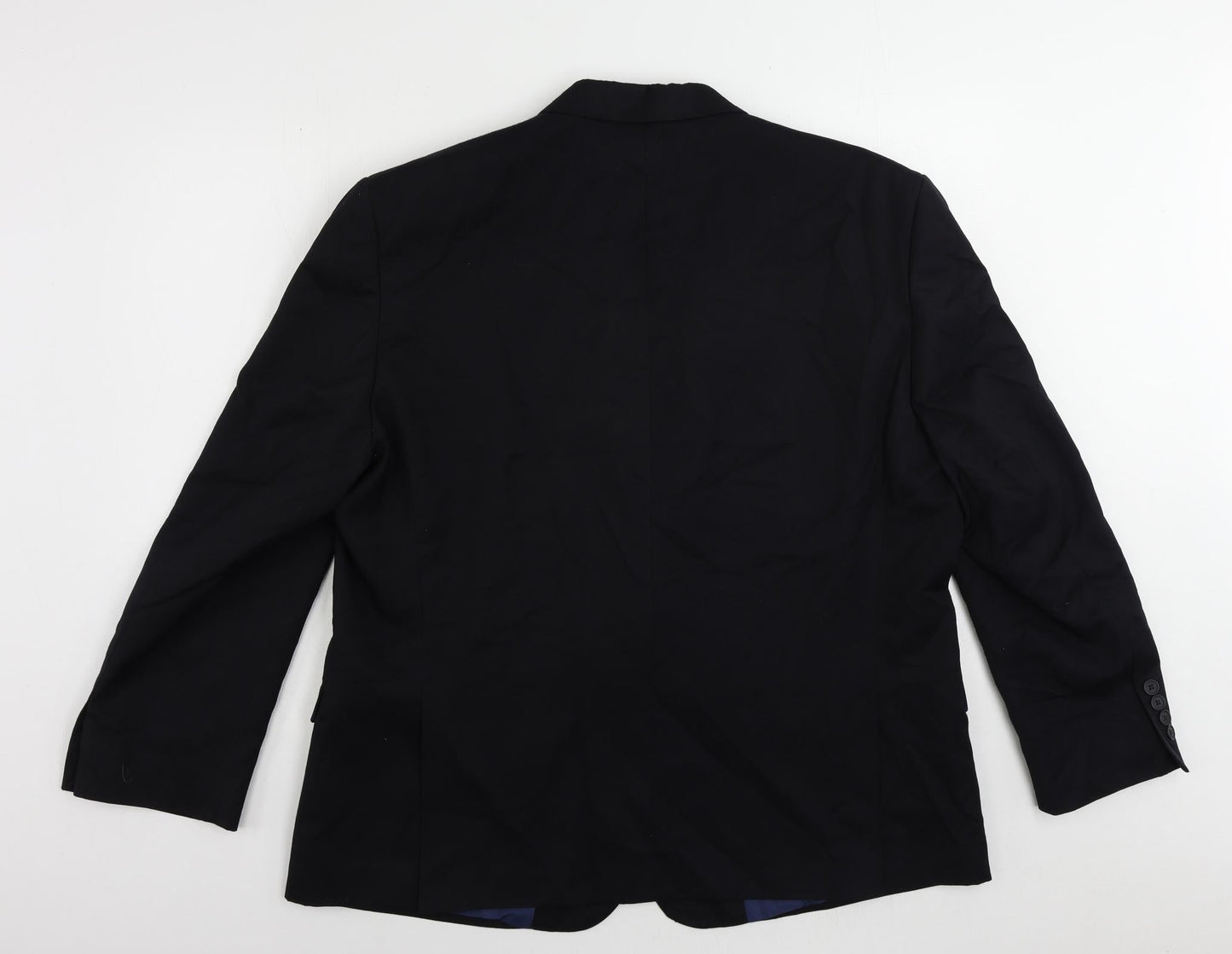 Marks and Spencer Mens Blue Polyester Jacket Suit Jacket Size 48 Regular