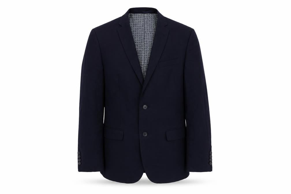 Racing Green Mens Blue Wool Jacket Suit Jacket Size 38 Regular