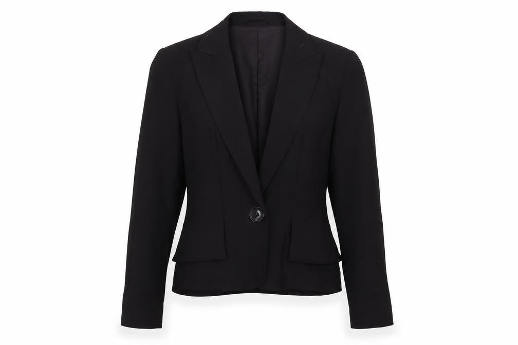 Bandolera Womens Blue Jacket Blazer Size 10 Button