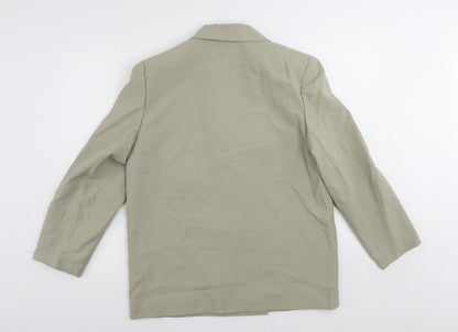 Accolade Womens Green Jacket Blazer Size 14 Button