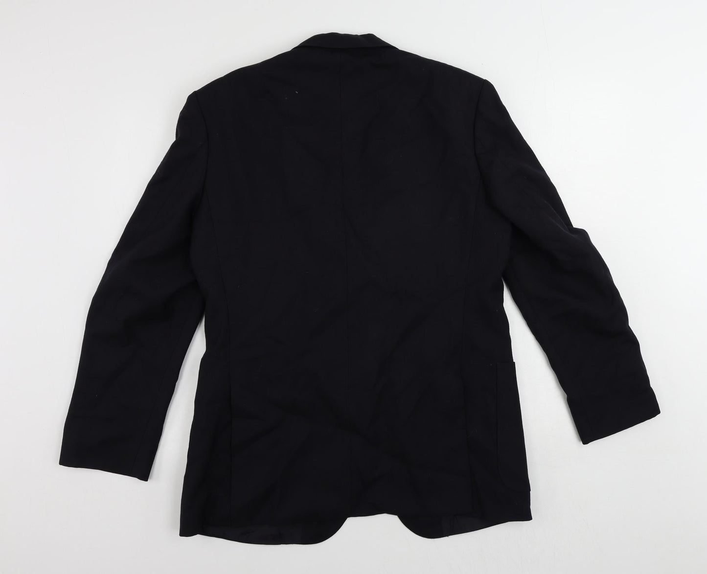 St Michael Mens Blue Polyester 3 Piece Blazer Size 40 Regular - Vintage
