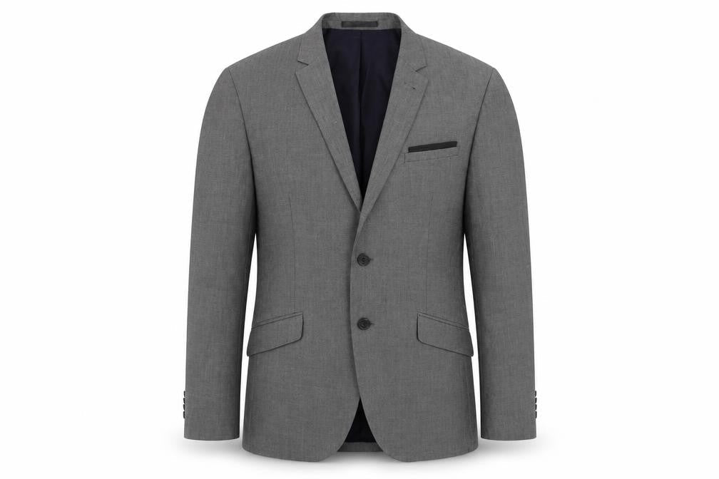 Butler & Webb Mens Grey Polyester Jacket Suit Jacket Size 40 Regular