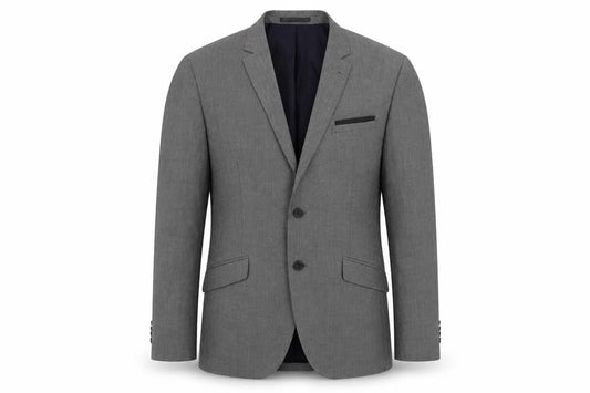 Butler & Webb Mens Grey Polyester Jacket Suit Jacket Size 40 Regular