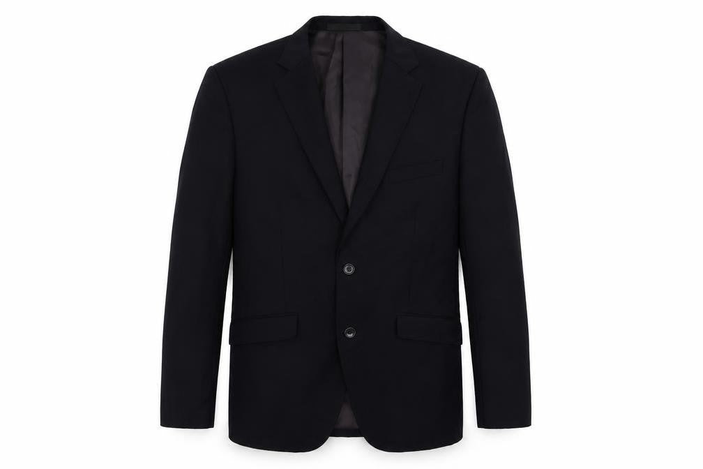 Frank Tailor Mens Blue Wool Jacket Suit Jacket Size 42 Regular