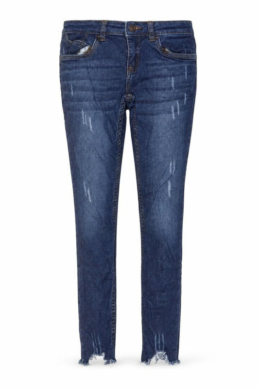 Max Womens Blue Cotton Skinny Jeans Size 28 in L26 in Regular Button