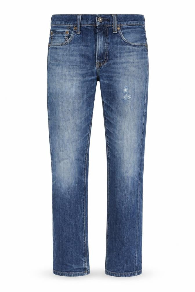 Uniqlo Mens Blue Cotton Straight Jeans Size 29 in L34 in Regular Button