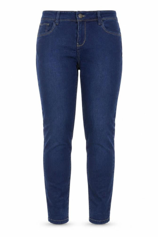 Denim & Co. Womens Blue Cotton Jegging Jeans Size 12 L26 in Regular Button