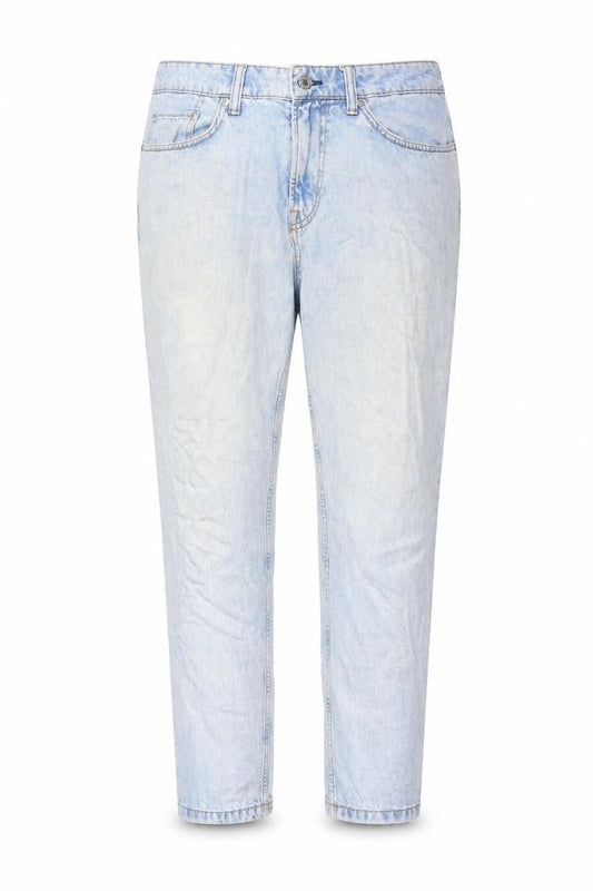 H&M Mens Blue Cotton Tapered Jeans Size 33 in L32 in Regular Button