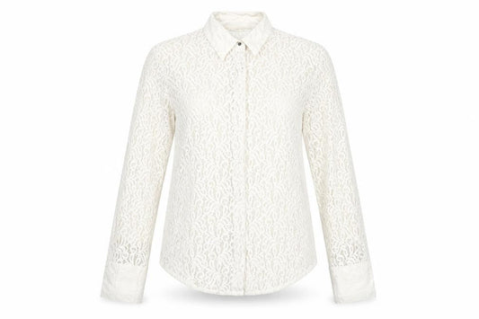 Zara Womens Ivory Cotton Basic Blouse Size S Collared