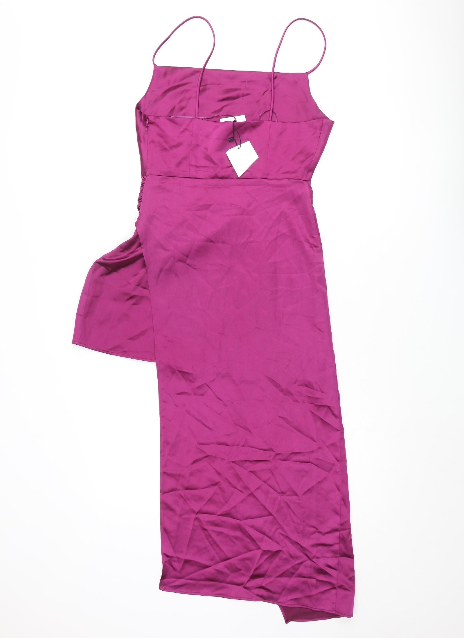 zara purple slip dress Brand New Zara Lilac Print Mini Satin Slip Dress Size S Ref 4437/325/629