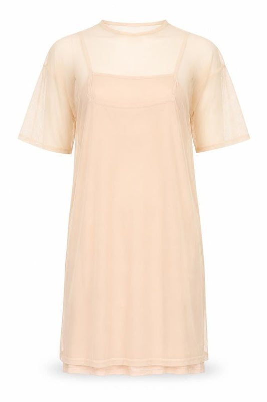 ASOS Womens Beige Polyester Mini Size 10 Round Neck Pullover