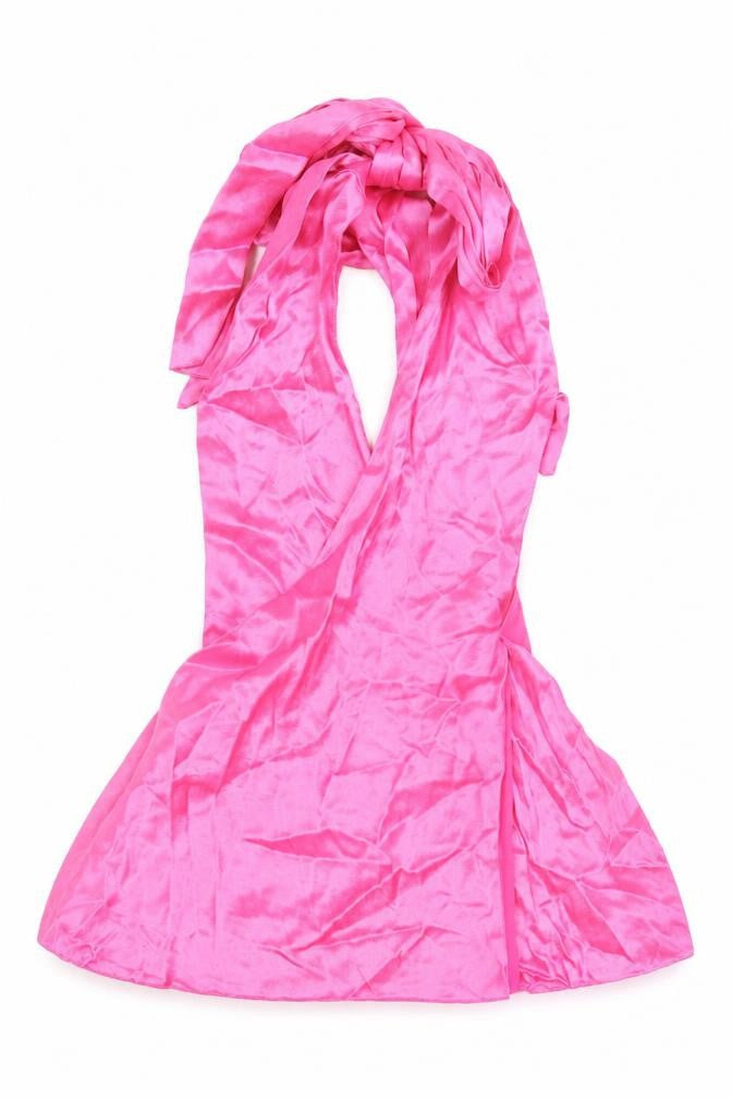 Zara Womens Pink Viscose Cropped Blouse Size M Halter
