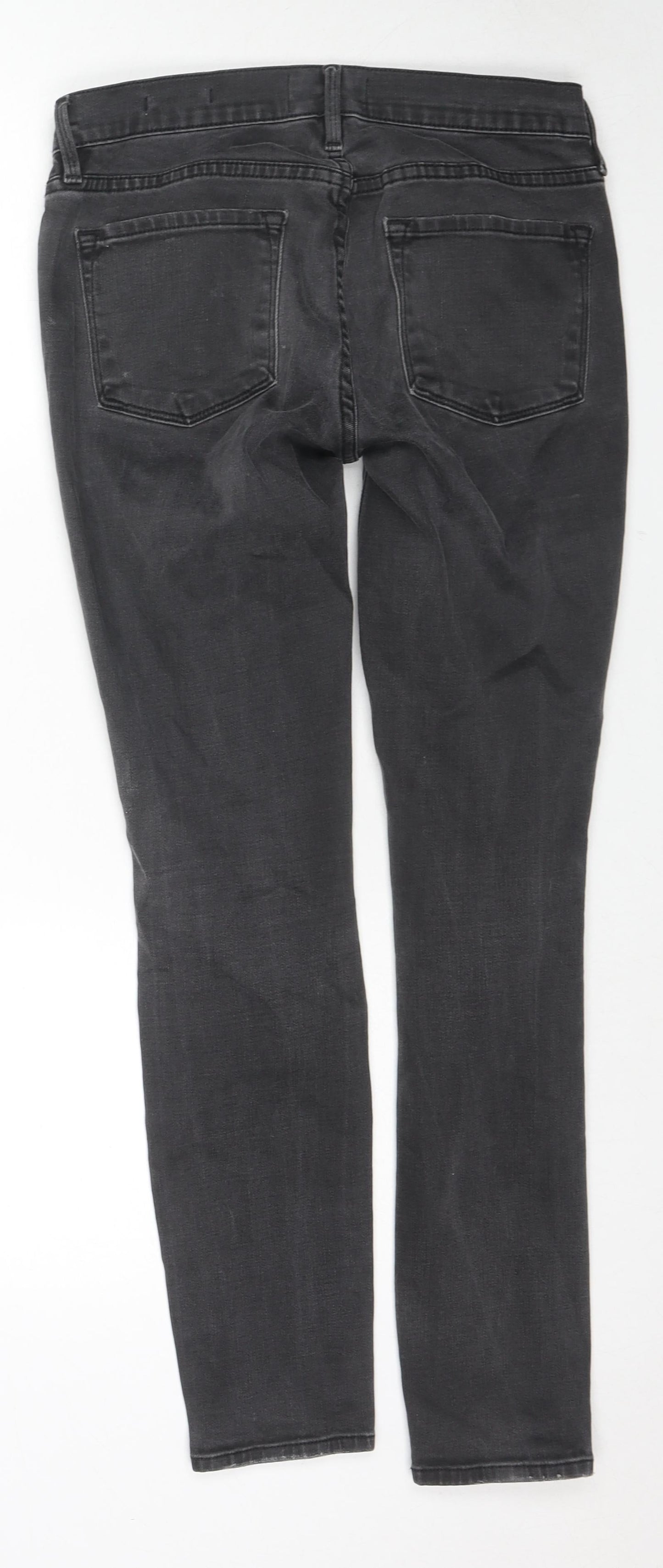 FRAME Womens Grey Cotton Skinny Jeans Size 27 in L28 in Regular Zip