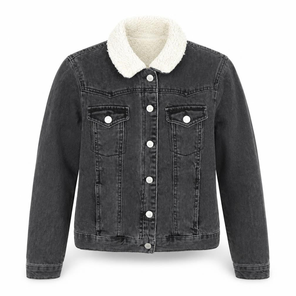 Topshop Womens Black Jacket Size 8 Button