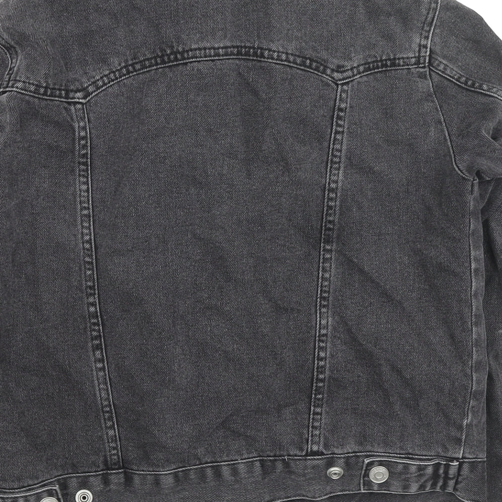 Topshop Womens Black Jacket Size 8 Button