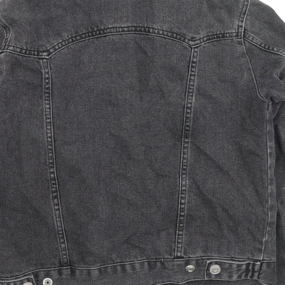 Topshop Womens Black Jacket Size 8 Button