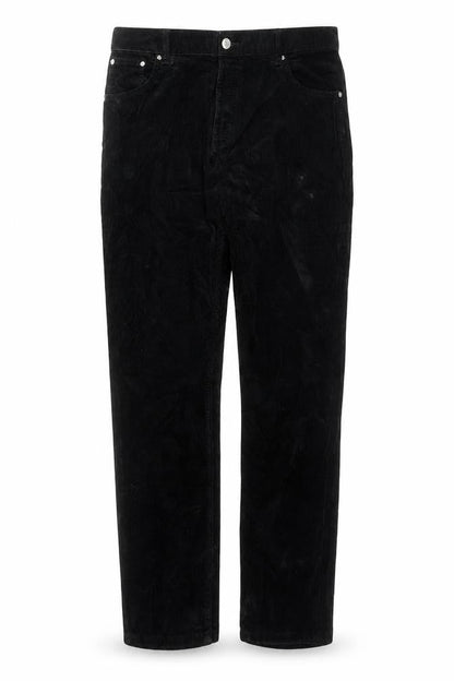 Weekday Womens Black Cotton Trousers Size 36 L30 in Regular Zip