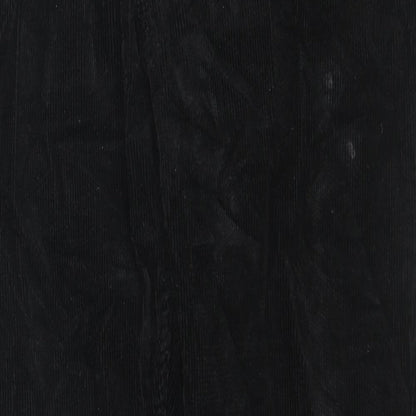 Weekday Womens Black Cotton Trousers Size 36 L30 in Regular Zip