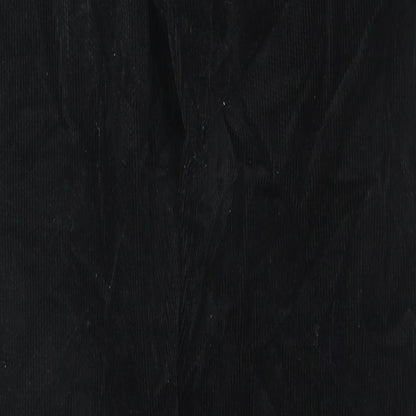 Weekday Womens Black Cotton Trousers Size 36 L30 in Regular Zip