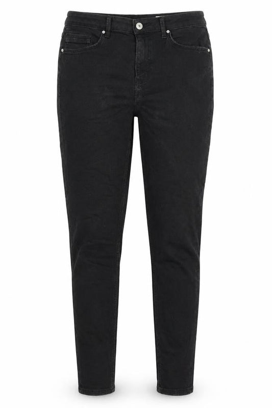 Marks & Spencer Womens Black Cotton Skinny Jeans Size 4 L27 in Regular Zip