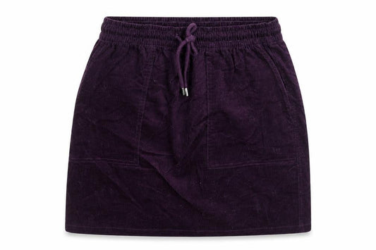 Beloved Womens Purple Cotton Mini Skirt Size S Drawstring