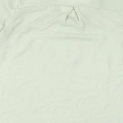 Et Vous Womens Green Polyester Basic Blouse Size 10 V-Neck
