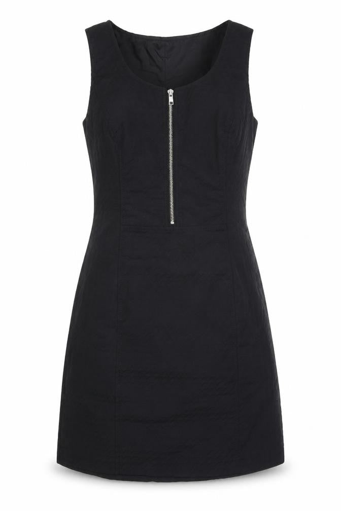 NEXT Womens Black Polyester A-Line Size 10 Round Neck Zip