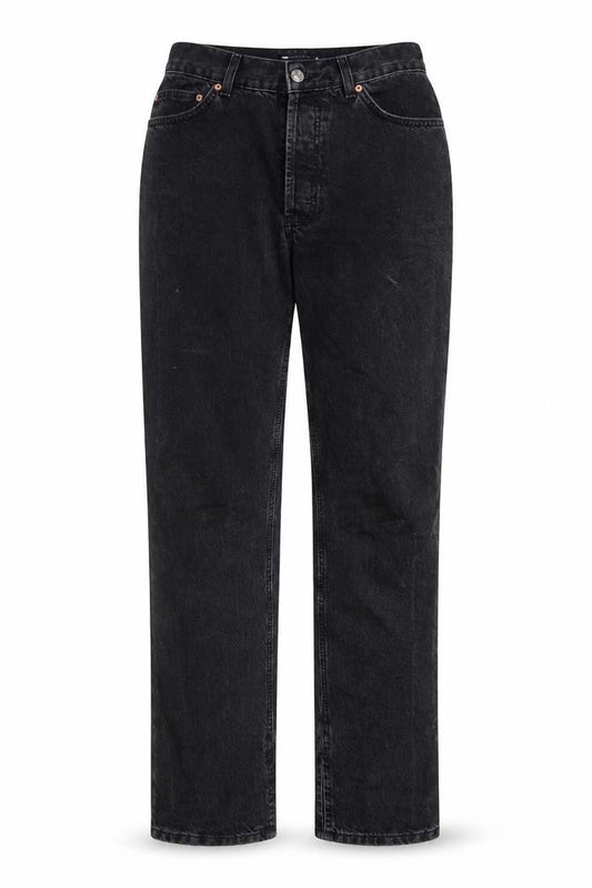 ASOS Womens Black Cotton Straight Jeans Size 26 in L36 in Regular Zip - Pockets