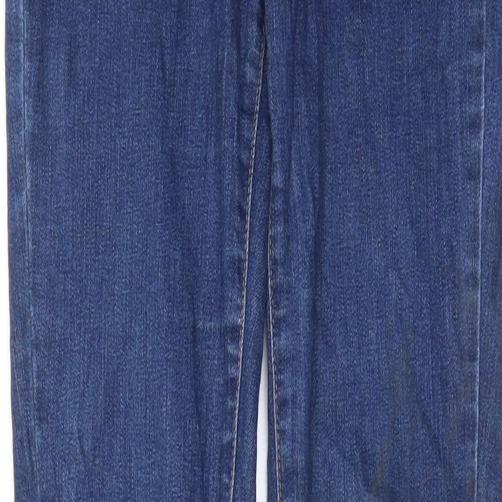 VERO MODA Womens Blue Cotton Skinny Jeans Size 26 in L36 in Regular Zip - Pockets