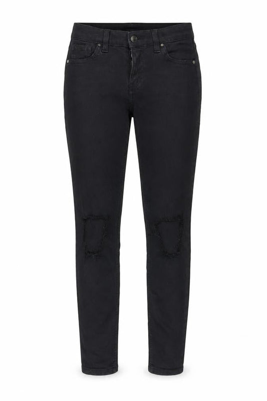 Topshop Womens Black Cotton Skinny Jeans Size 26 in L32 in Regular Zip - Pockets
