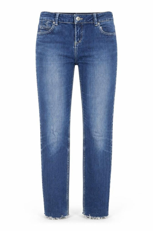 JeansWear 72D Womens Blue Cotton Straight Jeans Size 28 in L29 in Slim Zip - Pockets