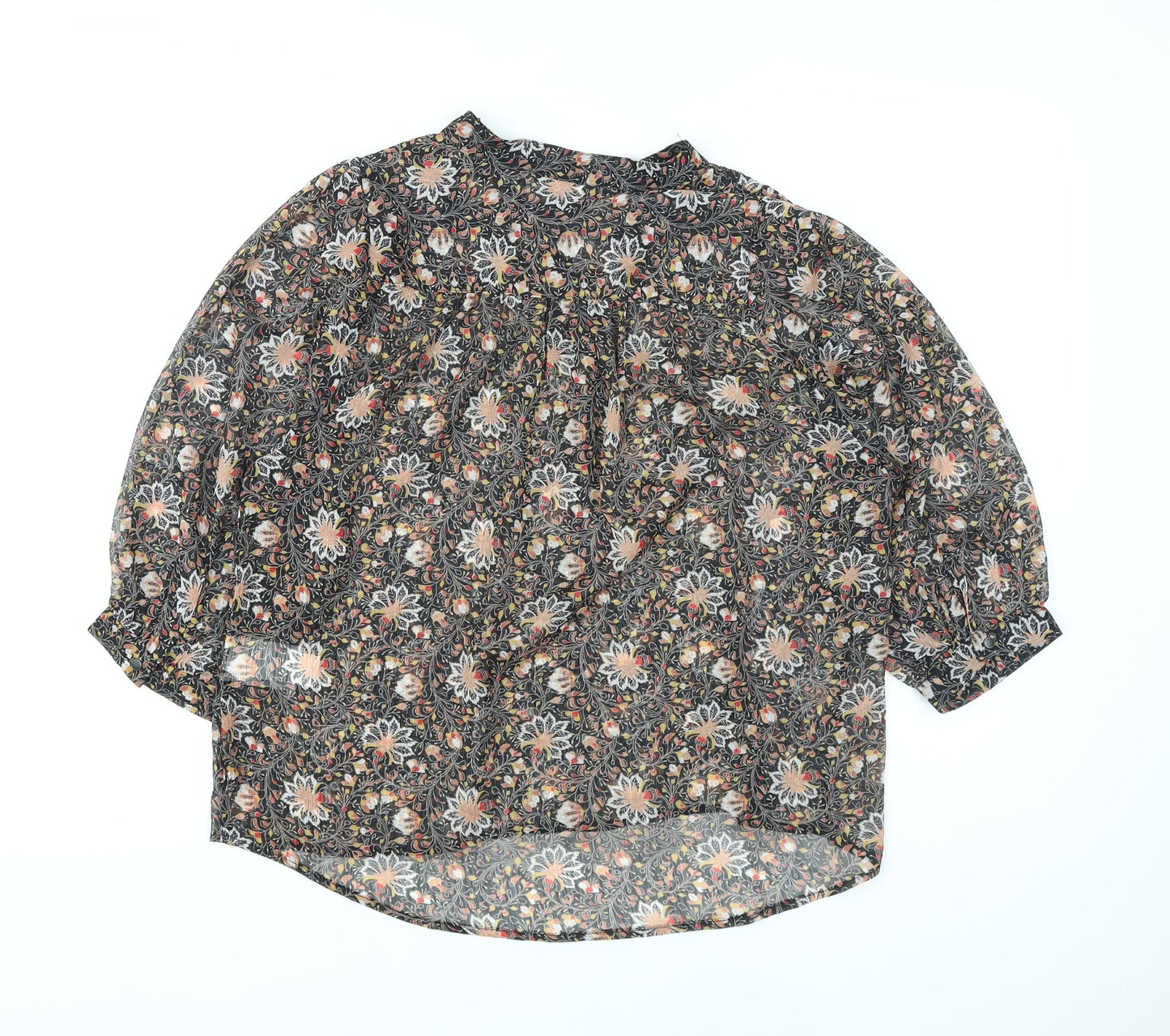 Bonobo Womens Multicoloured Floral Polyester Basic Blouse Size XS V-Neck