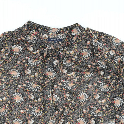 Bonobo Womens Multicoloured Floral Polyester Basic Blouse Size XS V-Neck