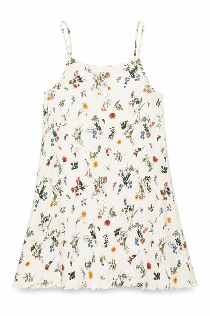 Suite Benedict Womens Ivory Floral Viscose Basic Tank Size M Scoop Neck