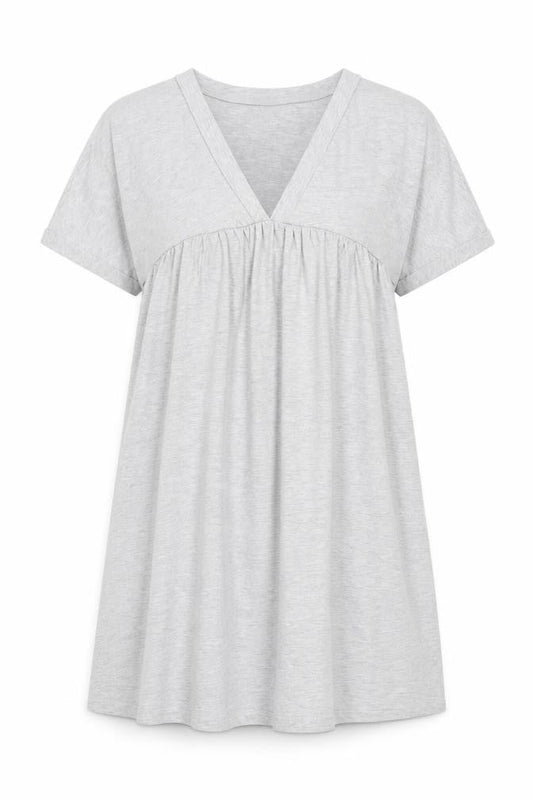 ASOS Womens Grey Polyester Shift Size 8 V-Neck Pullover