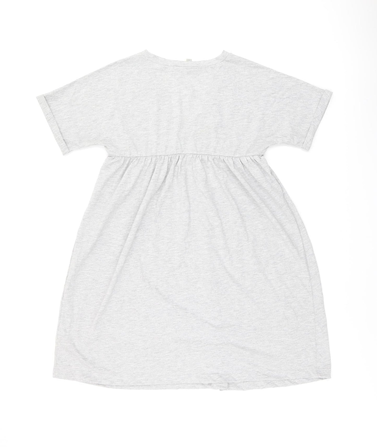 ASOS Womens Grey Polyester Shift Size 8 V-Neck Pullover