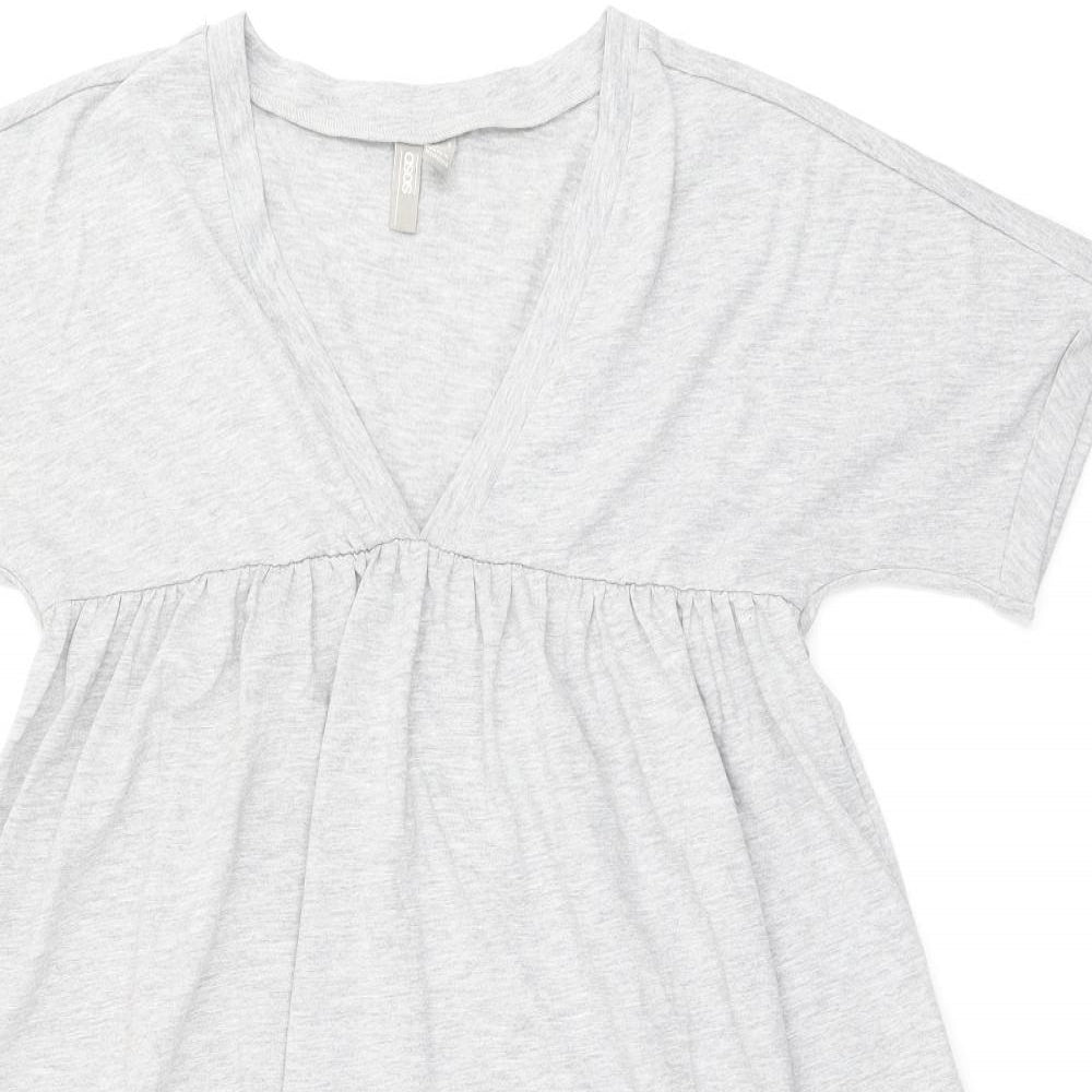 ASOS Womens Grey Polyester Shift Size 8 V-Neck Pullover