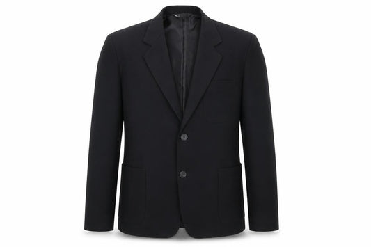 BHS Mens Black Polyester Jacket Blazer Size 40 Regular
