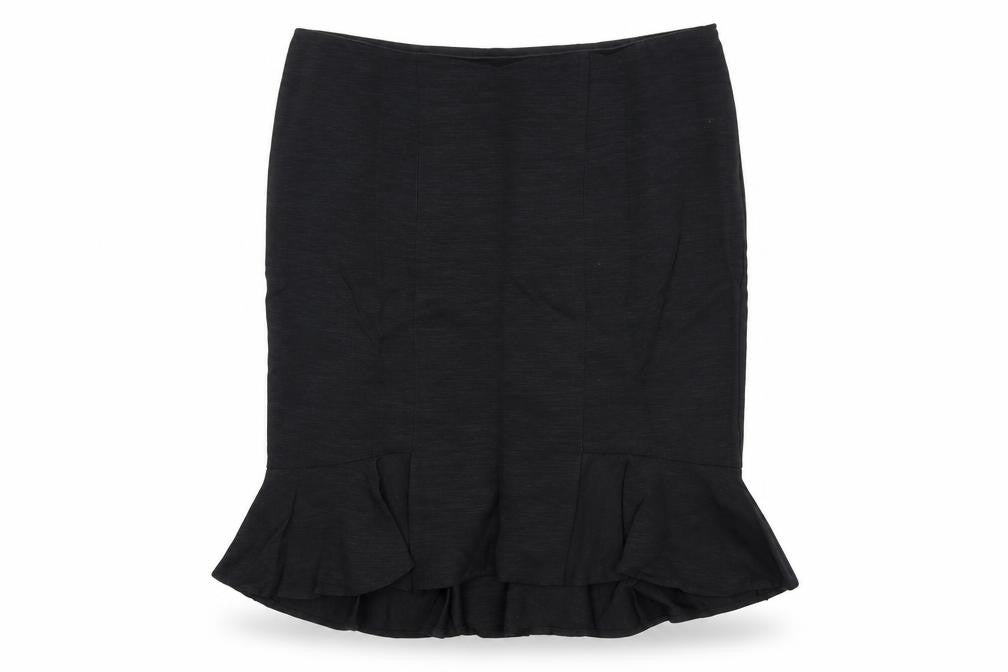 Monsoon Womens Black Polyester Trumpet Skirt Size 16 Zip