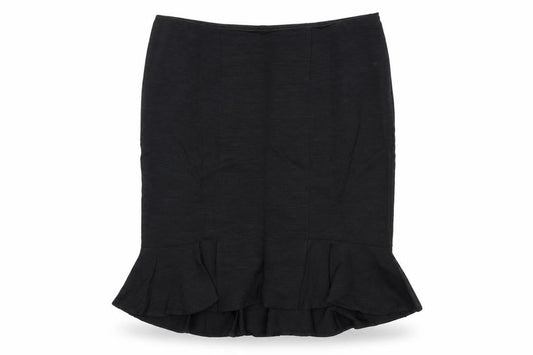 Monsoon Womens Black Polyester Trumpet Skirt Size 16 Zip