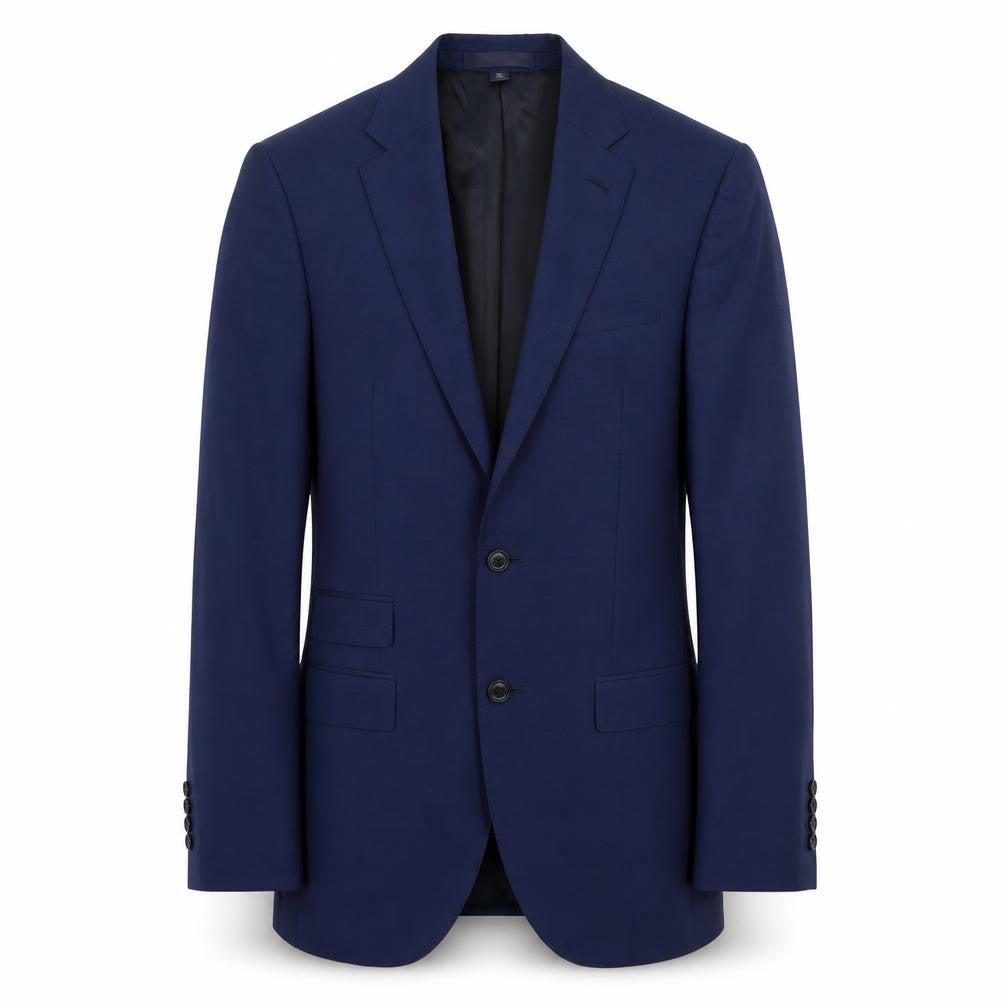 Marks & Spencer Mens Blue Wool Jacket Suit Jacket Size 36 Regular