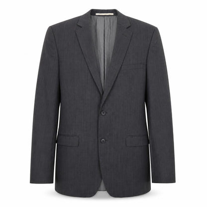 Front view of French Connection men’s grey wool jacket blazer, size 44, regular