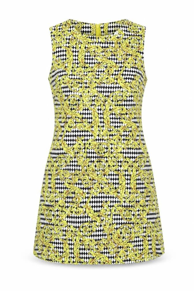 Glamorous Womens Multicoloured Geometric Polyester Mini Size S Round Neck Zip