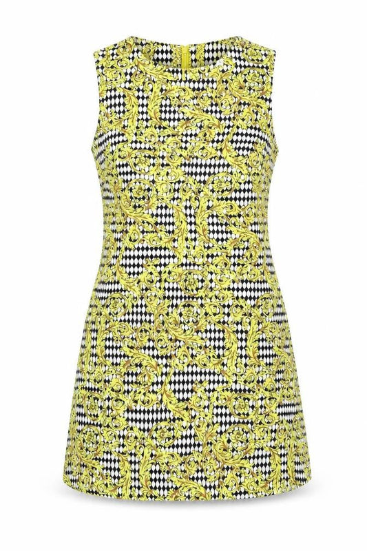 Glamorous Womens Multicoloured Geometric Polyester Mini Size S Round Neck Zip