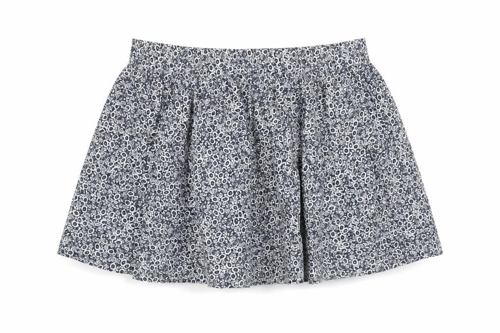 Marks & Spencer Womens Blue Floral Cotton Swing Skirt Size 22 - Elasticated Waist