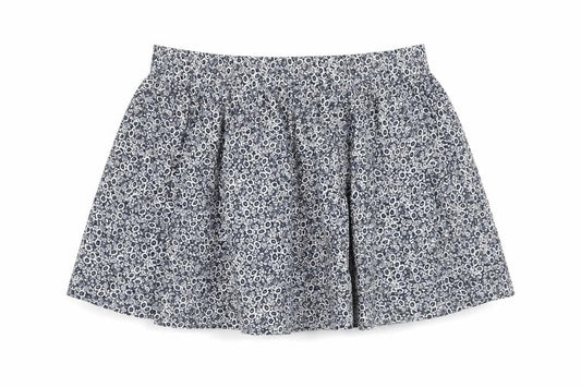 Marks & Spencer Womens Blue Floral Cotton Swing Skirt Size 22 - Elasticated Waist