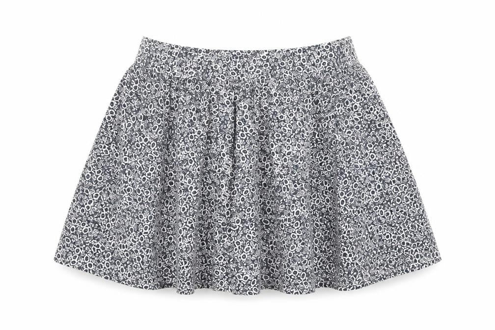 Marks & Spencer Womens Blue Floral Cotton Swing Skirt Size 22 - Elasticated Waist
