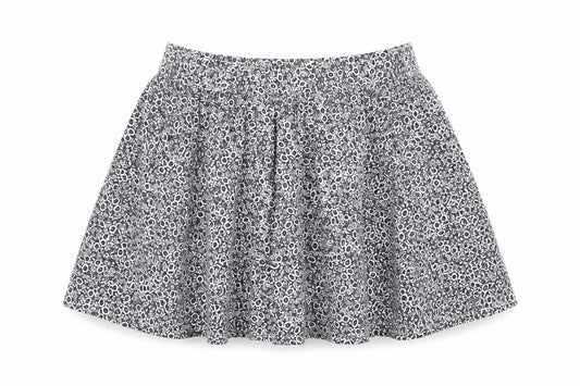 Marks & Spencer Womens Blue Floral Cotton Swing Skirt Size 22 - Elasticated Waist