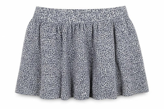 Marks & Spencer Womens Blue Floral Cotton Swing Skirt Size 18 - Elasticated Waist