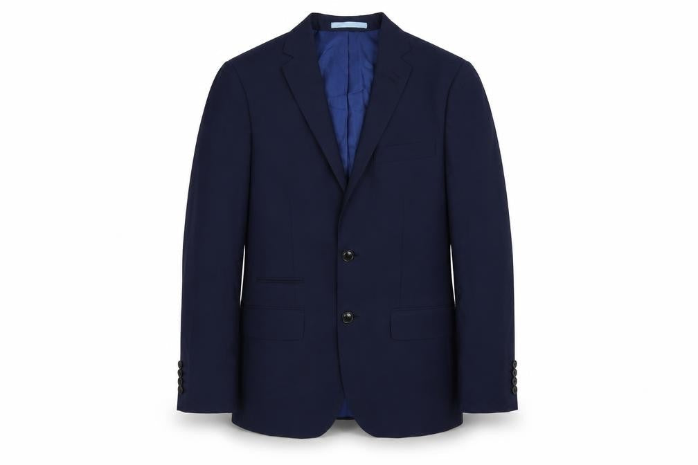 Marks & Spencer Mens Blue Wool Jacket Suit Jacket Size 36 Regular